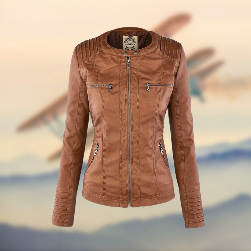 KAROLINA™ | ELEGANT AND UNIQUE LEATHER JACKET