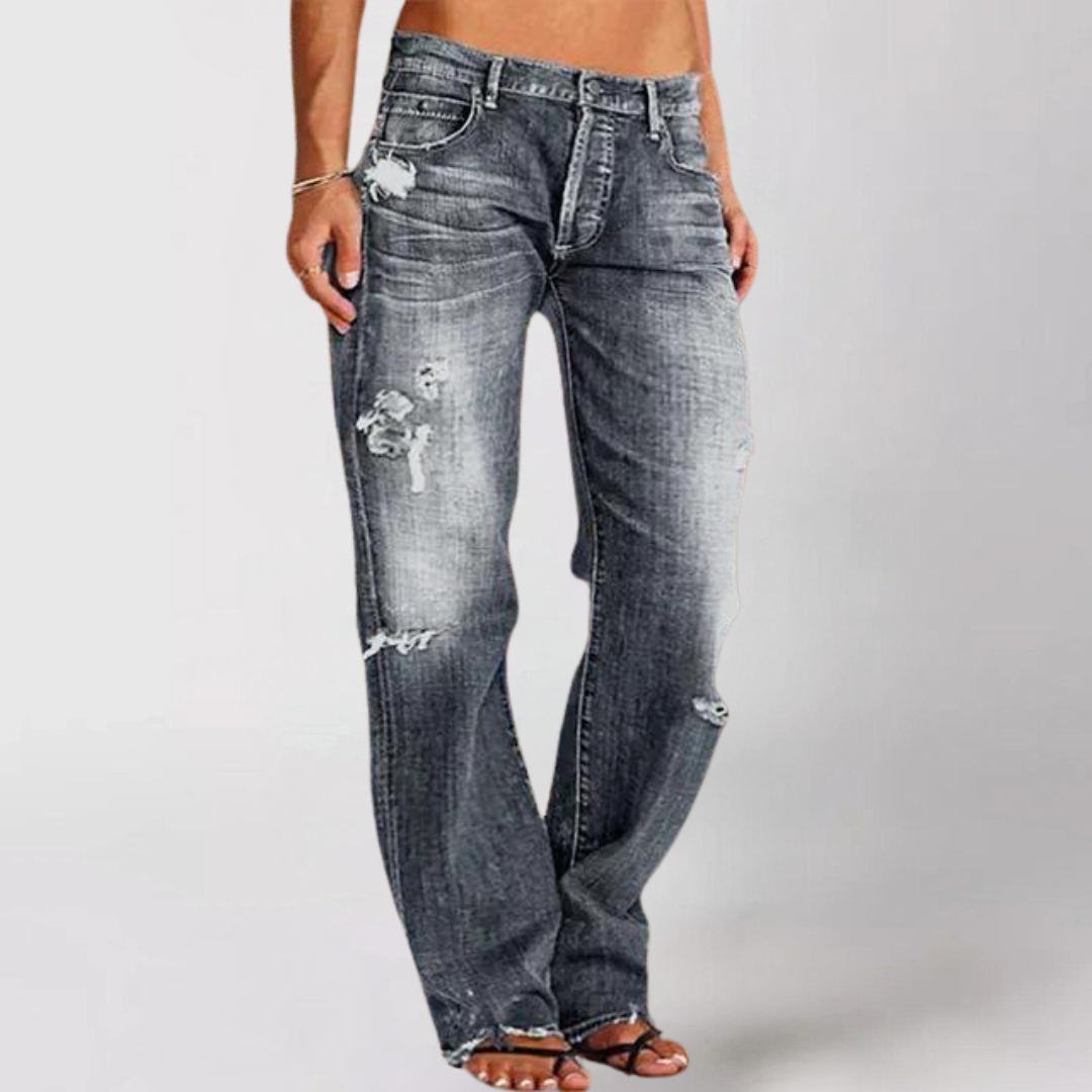 LISA™ | DENIM JEANS WITH WIDE LEGS