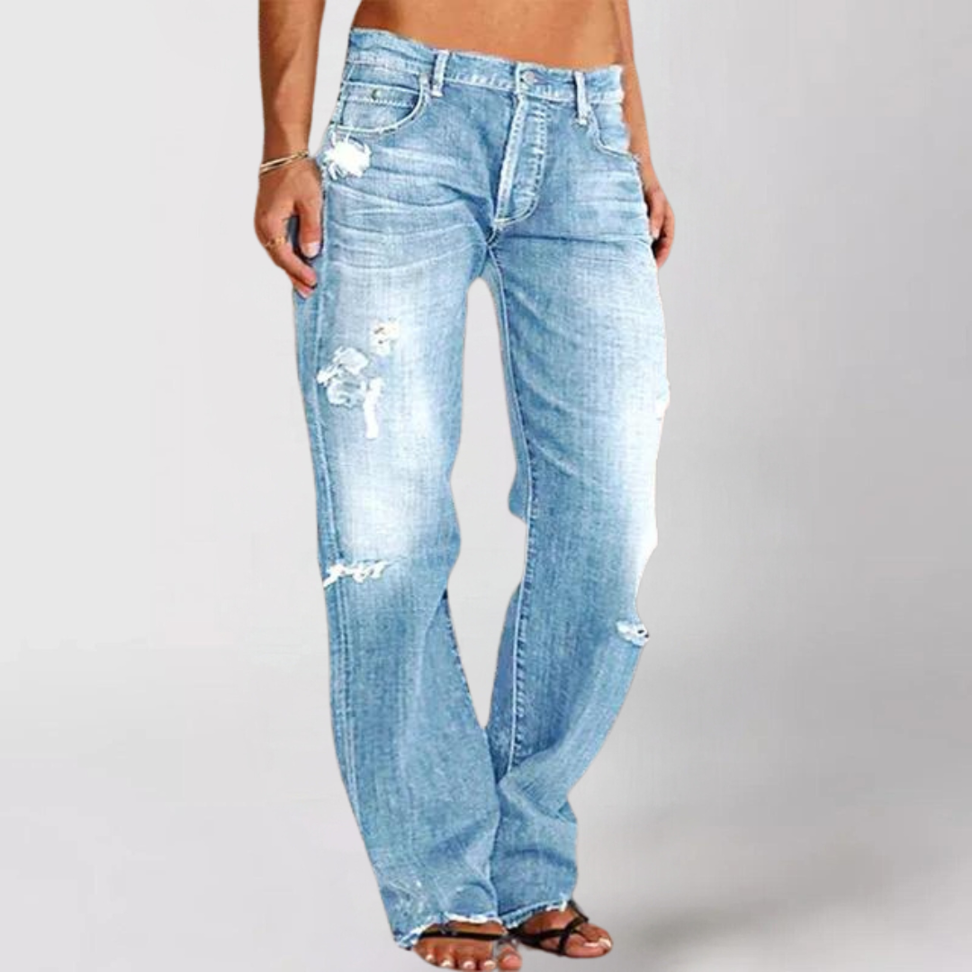 LISA™ | DENIM JEANS WITH WIDE LEGS