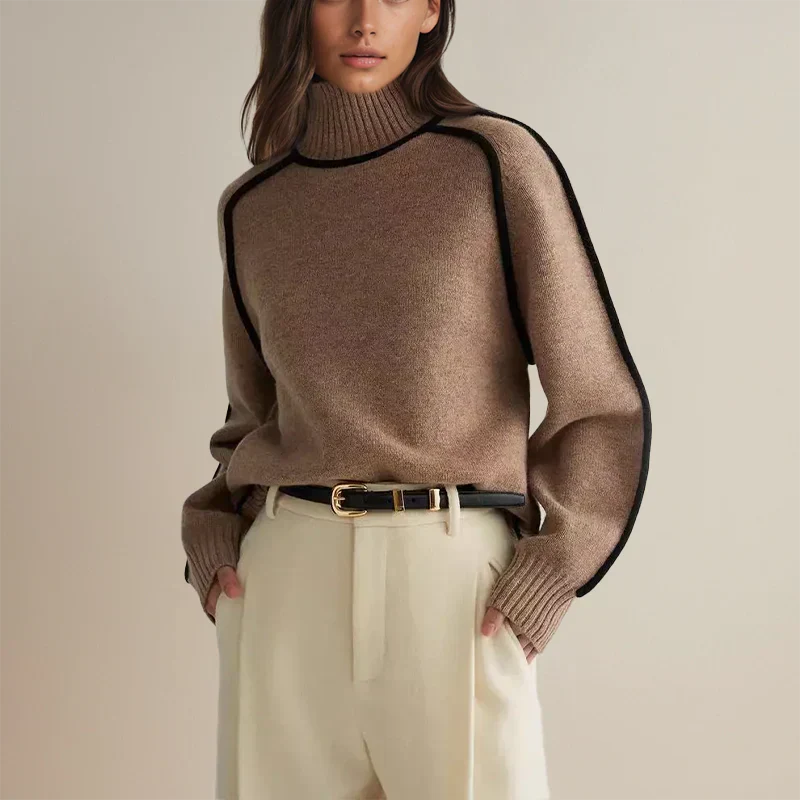 Amandine™ - Elegant turtleneck sweater